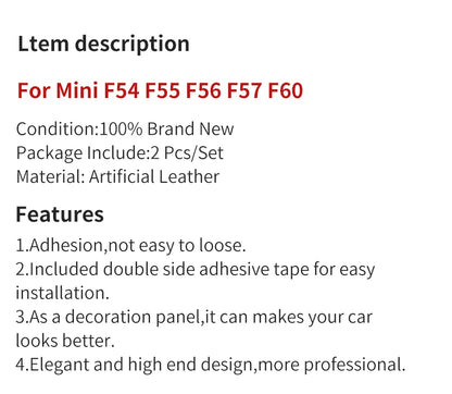 Central Control Volume Multimedia Button Knob Sticker for MINI Cooper F55 F56 F57 F60 Countryman Leather Car Interior Styling