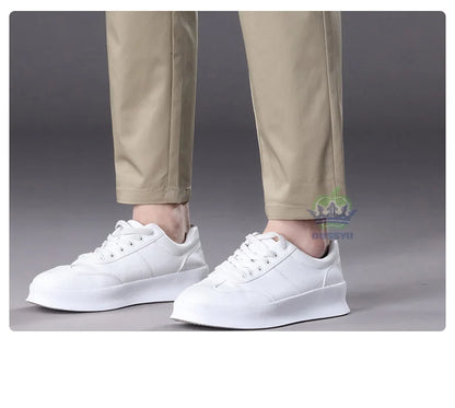 Summer High Quality Cotton Ankle Length Casual Pants Men Business Slim Elastic Waist Jogger Outdoors Korean Work Suit Trousers