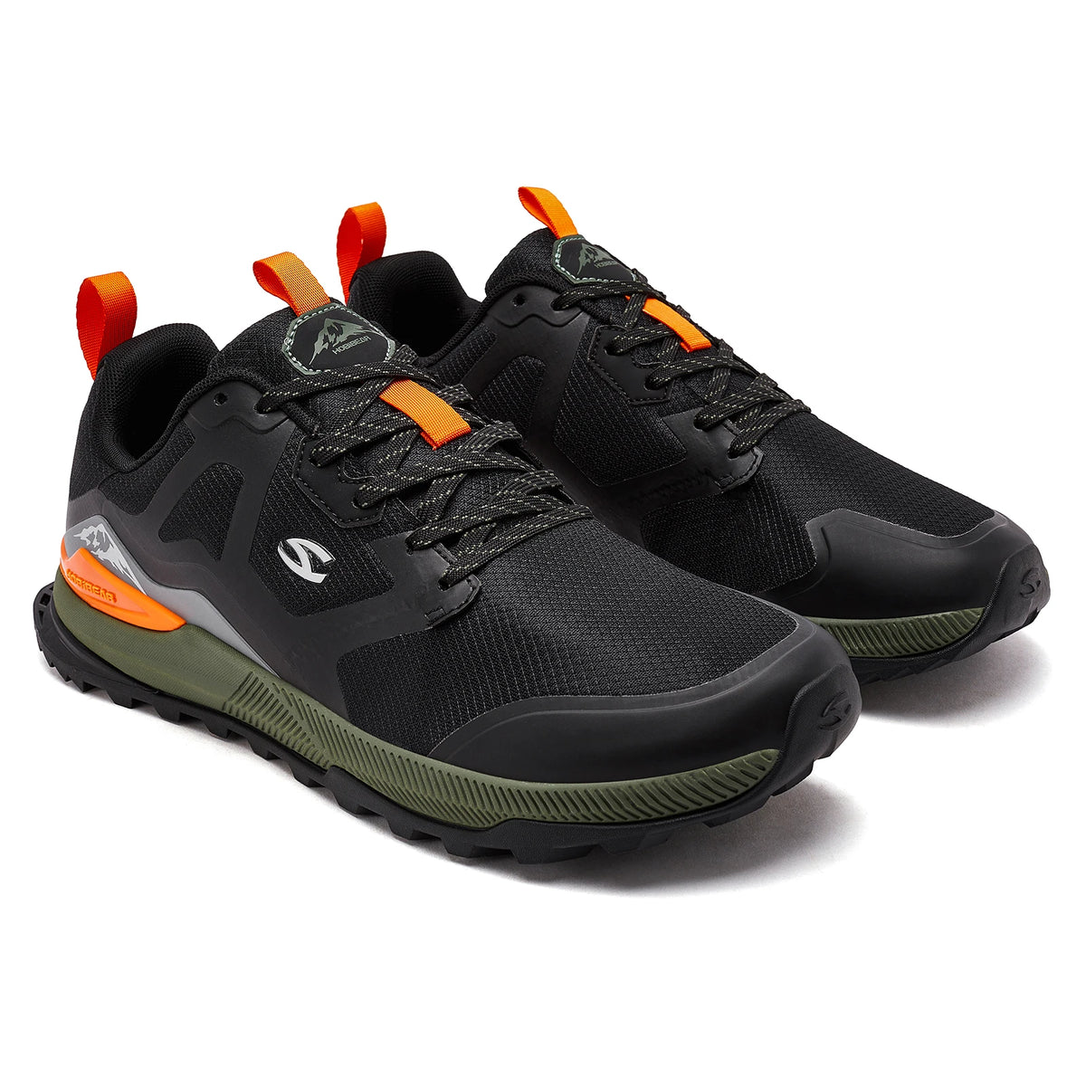HOBIBEAR Unisex Hiking Shoes Women Men Trail Running Outdoor Sneakers Artificial Leather Non Slip Lace-Up Walking Shoes