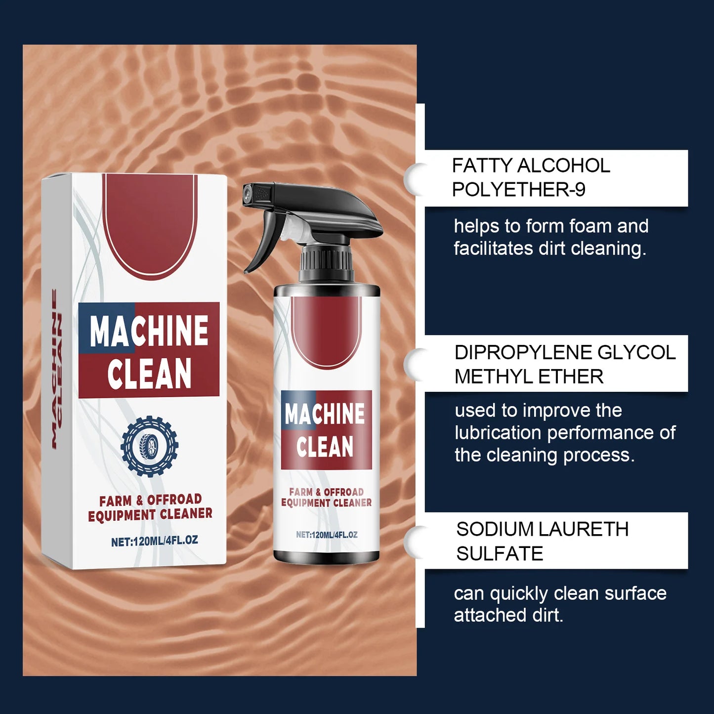 Car tire cleaner, tire care; removes brake dust and road grime; protects the tire surface; long-term care