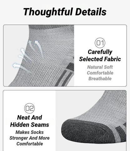 3 Pairs Ankle Athletic Running Socks Cushioned  Breathable Low Cut Sports Tab Socks For Men And Women