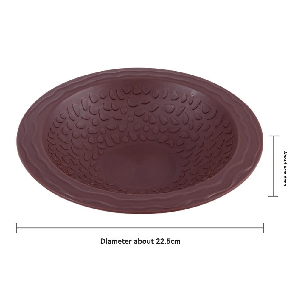 Turtle Bathing Pool Feeding Dish Durable Reptile Water Bowl for Box Turtles Frogs and Pets Easy to Clean Habitat Accessory