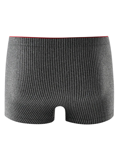 Men's Underwear 4 Pairs of Panties, Stylish Men's Boxers Are Breathable and Comfortable, Striped Trendy Briefs Plus Size Boxers