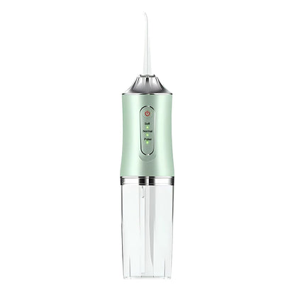 Portable Oral Irrigator Dental Water Flosser USB Rechargeable Water Jet Floss Tooth Pick Tip 220ml 3 Modes Teeth Cleaner