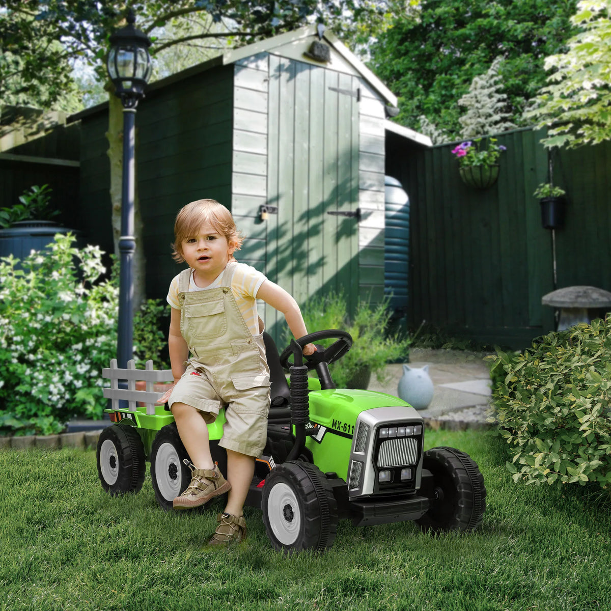 Electric Car for Children, Tractor for Children, with Parental Remote Control, Size 136.5x50x52.5 cm