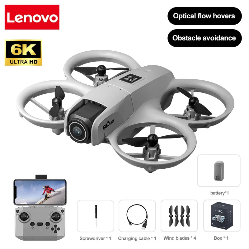Lenovo GT3 GPS Drone 8K Aerial HD Photography Optical Flow Positioning Five-side Obstacle Avoidance Brushless Foldable Drone