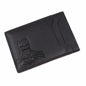 Bat ID Wallet For Men Leather Slim Card Holder Case Cover With Cutout Superhero Face Eyes Mask Gift For Husband Teens Boy Friend