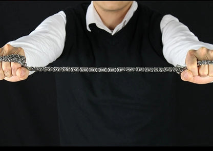 EDC Self Defense Whip Titanium Steel Necklace Fashion Chain Waist Dragon Head Pendants Bracelets Boy Gadgets For Men Cool Gifts