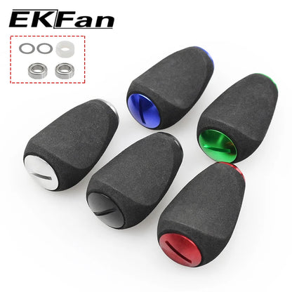 EKFan EVA 7.6G Knobs Suit 4MM Axle Shaft 7x4x2.5MM Bearings For Spinning Bastcast Reel Wheel Handles Parts Accessory