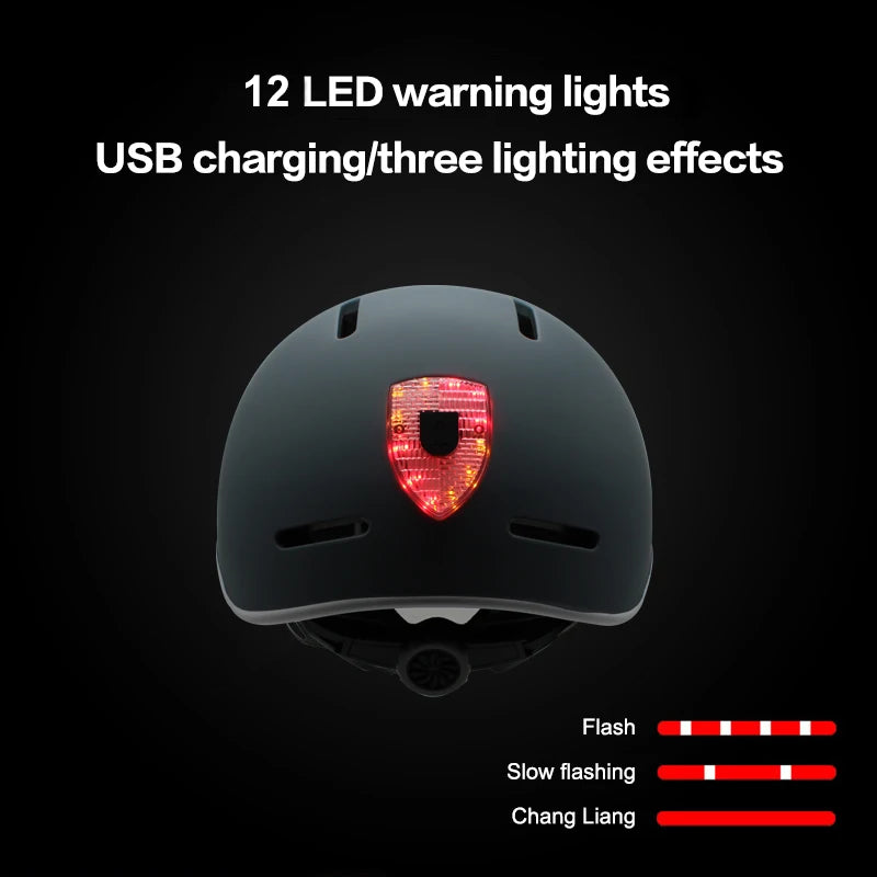 2023 Cycling Smart Tail Light Bike Adult Helmet Electric Bicycle MTB Road Scooter For Sport Urban Helmet Men Women USB charging