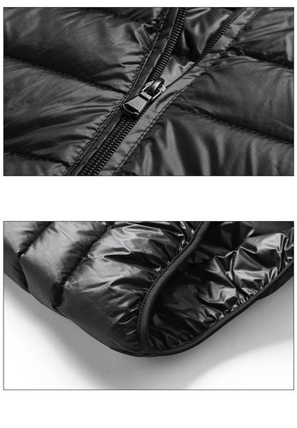 Men's Sleeveless Puffer Jacket 2023 New Autumn Spring Lightweight Water-Resistant Packable Men Down Vest Coat