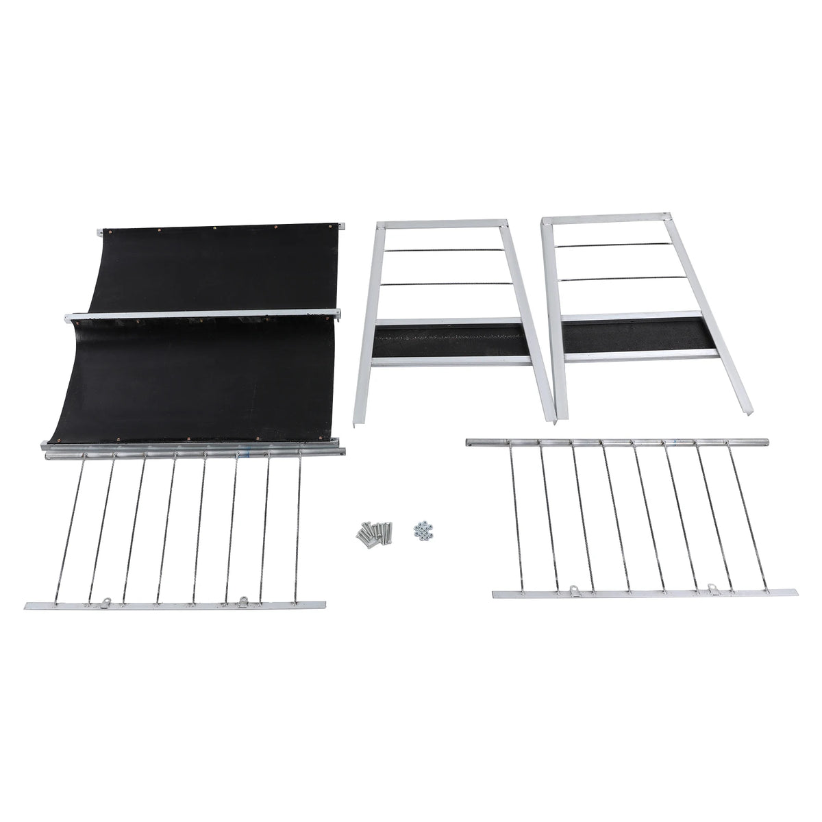 Iron, Steel Large Feed Trough Goat Feeders Standing Trough Bucket for Large Animals Sides Horse Hog Pig Livestock Poultry Feeder