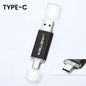 TYPE-C 2-in-1 USB 2.0 Flash Drive 64GB 512MB Real Capacity Memory Stick High Speed for Mobile Phones and Computers Business Gift