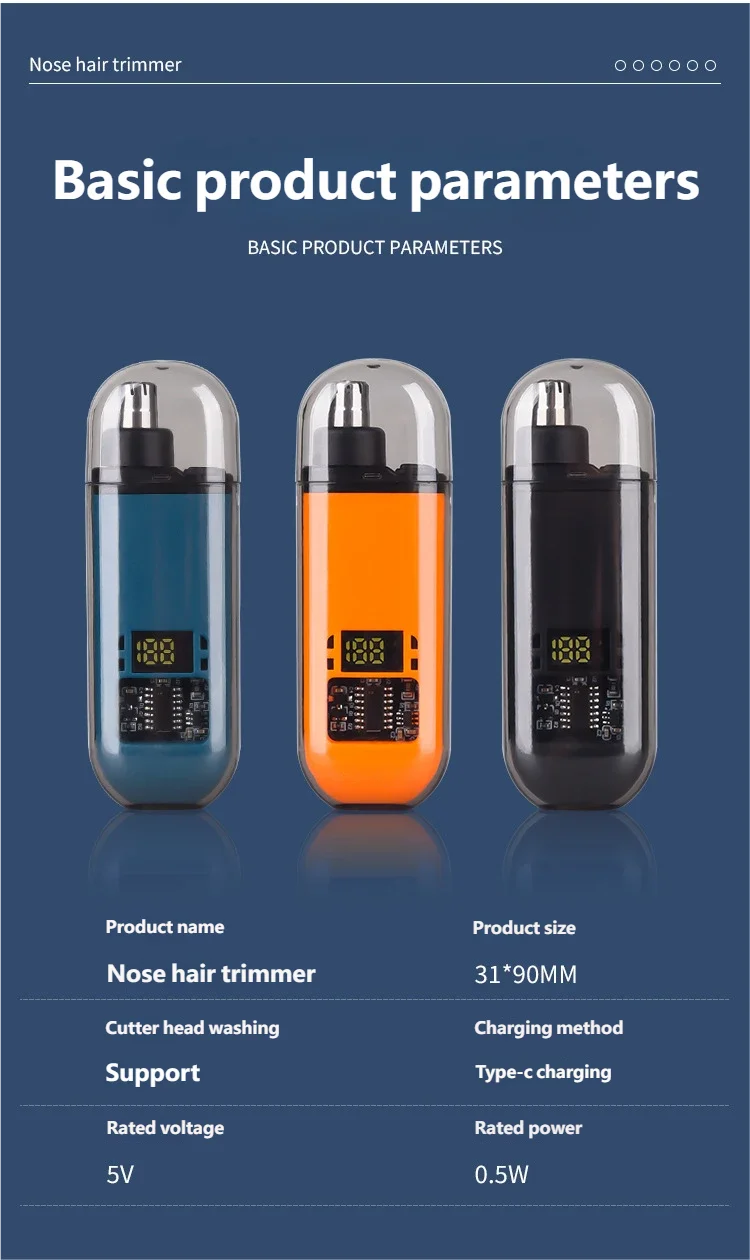 Nose Hair Trimmer Portable Trimmer for Nose Mini Nose and Ear Hair Trimmer Portable Nose Trimmer Rechargeable Trimmer for Man