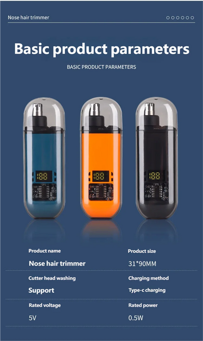Nose Hair Trimmer Portable Trimmer for Nose Mini Nose and Ear Hair Trimmer Portable Nose Trimmer Rechargeable Trimmer for Man