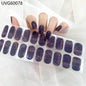 20/22Tips UV Semi cured Gel Nail Stickers Waterproof Long Lasting Full Gel Nail Wraps Press On Nail Decal DIY Manicure