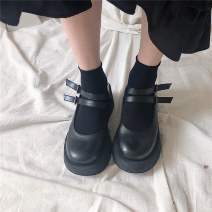 JK Women Black White Knee High Lolita Socks Lady Girls Over Knee Cute Long Sock Thin Breathable Solid Color Stockings For Women
