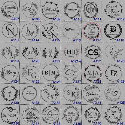 Wedding Embosser Stamp LOGO Custom Personalized Embossing Seal Customization for Letter Head Wedding Envelope Graduation Decora