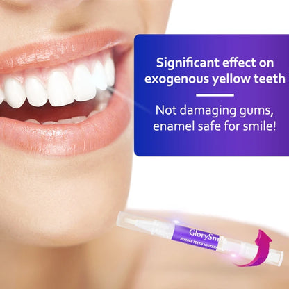 Magical Purple Teeth Whitening Pen Freshing Breath Oral  Deep Cleaning Stain Removal Dentifrice Teeth Cleaning Essence Oral Care