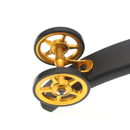 TWTOPSE Bike Easywheel Mudguard Fender Wheel For Brompton Folding Bicycle Mud Guard Wheel Double AL7075 CNC A C Line 77g 60mm