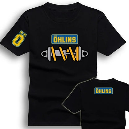 Desktop_Amazing Tees Men Ohlins Shock Suspension Car Motorcycle Sport Racing T Shirt Summer Casual Oversized men's Short sleeve