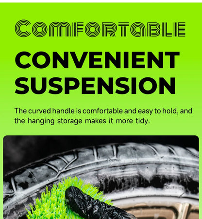 MAGIC GEM Tire Brushes for Cleaning Tires, Durable Car Wash Brush, Stiff Tire Scrub Brush for Car Detailing & Rubber Tire