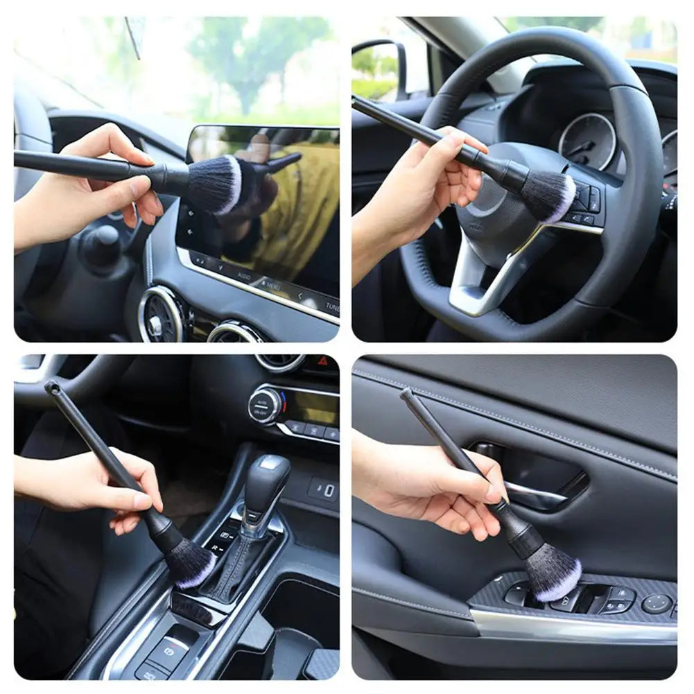 Ultra-Soft Detailing Brush Super Dense Auto Interior Detail Brush With Synthetic Bristles Car Dashboard Duster Brush