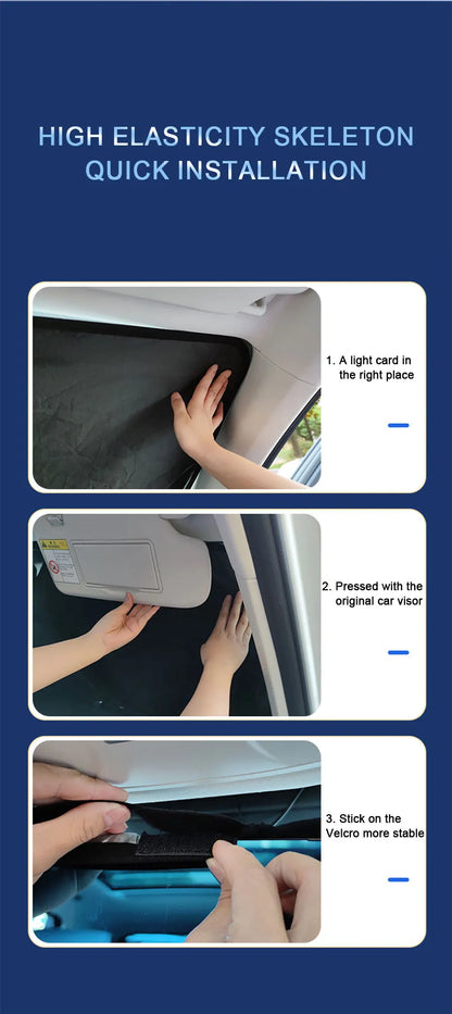 SEAMETAL Car Front Sunshades Foldable Windshield Sun Blocker Universal Fit for Car,Truck,SUV