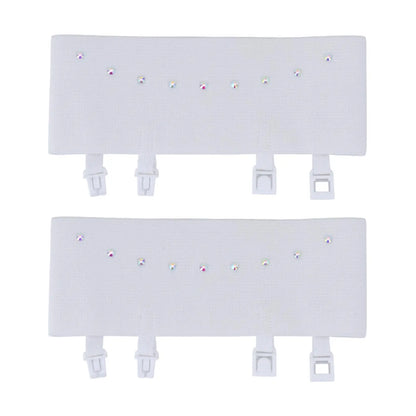 Skate Boot Covers Elastic Sturdy Ice Skate Covers for Skating Outdoor Sports White Size L