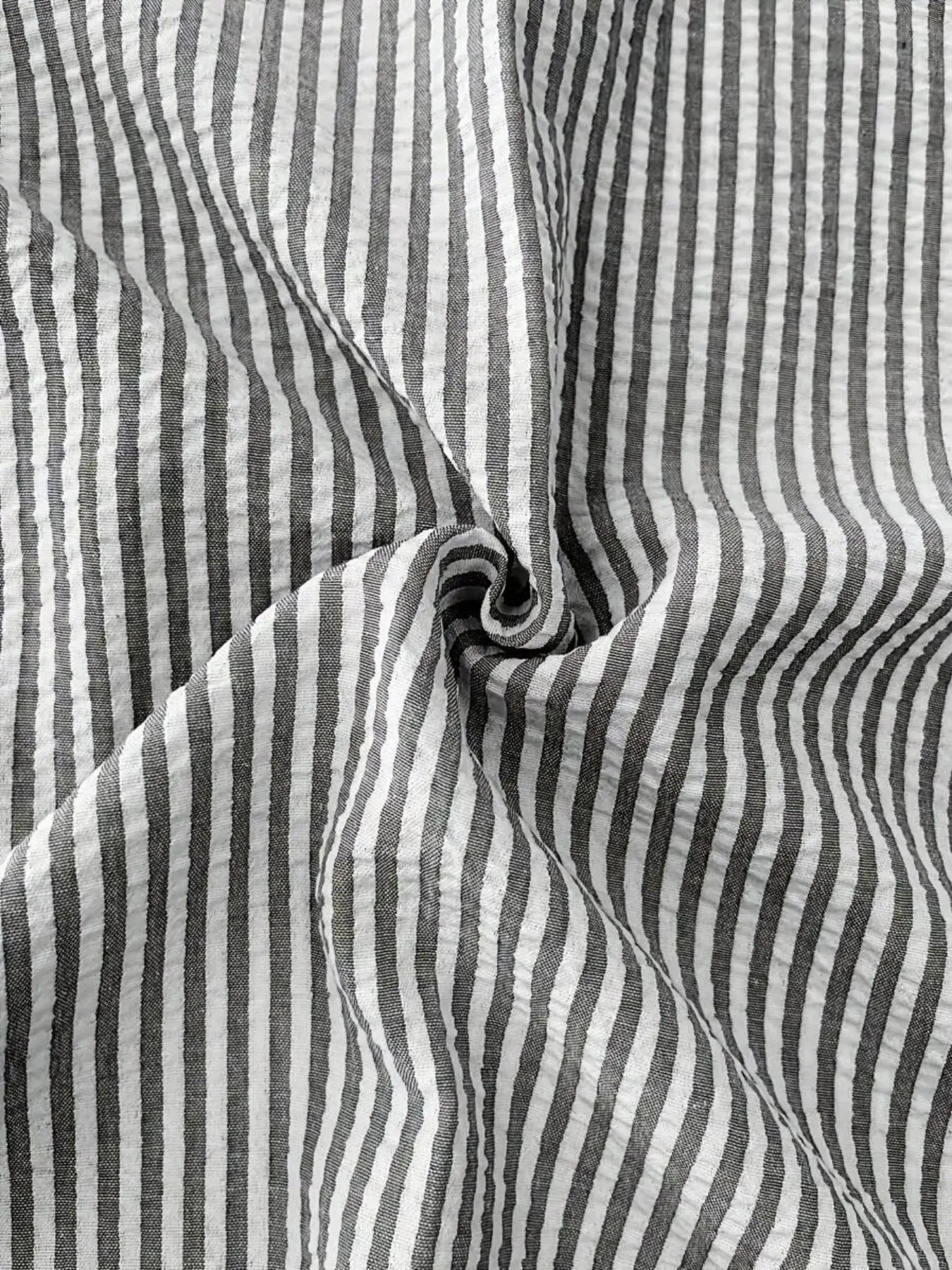 Men's Long Sleeve Striped Shirt with Loose Fit Stylish Comfortable Casual Wear for All Seasons Ideal for Outdoor Activities