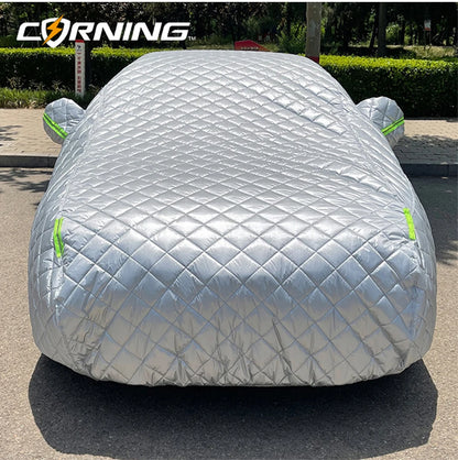 Car Covers Winter Warm Car Cover For Sun And Rain Protection Snow Hail Prevention Full Wrap Car Coats Cotton Fleece Thickened