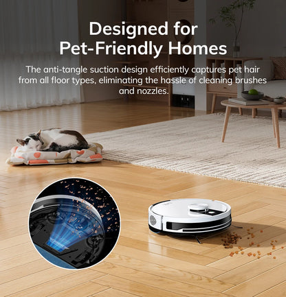 ILIFE A12 Pro Robot Vacuum and Mop Combo, Self Emptying Station for 60 Days, LiDAR Navigation, Home Mapping, No-Go Zones, 2.4G WiFi/App/Alexa/Remote Control, for Hard Floors