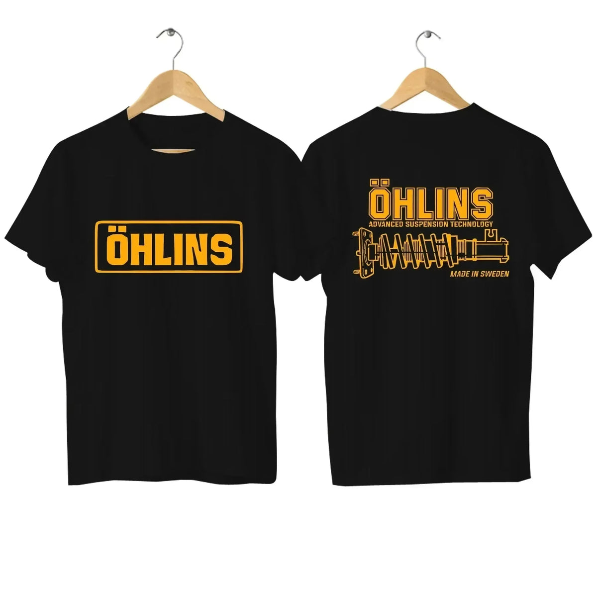 Desktop_Amazing Tees Men Ohlins Shock Suspension Car Motorcycle Sport Racing T Shirt Summer Casual Oversized men's Short sleeve