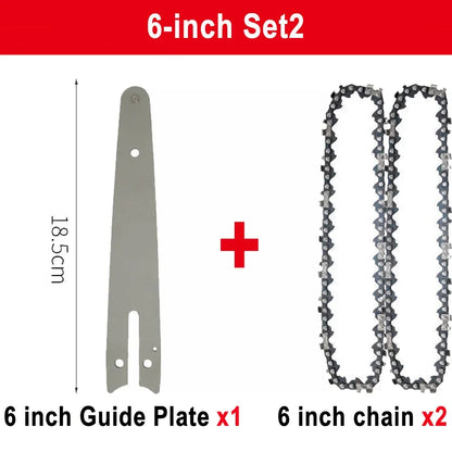 1/4 chainsaw chain guide 4/6/8/10 inch portable electric saw mini chainsaw logging saw blade Pruning chain saw chain accessories