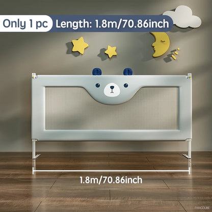 PANGDUBE 1 piece Baby Safety Railing for Children Bed Rail Guard Protective Barrier for Kid Bed Need to Screw Installation