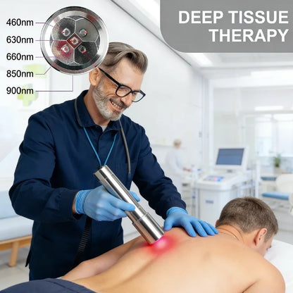 5 Wavelengths Red Light Near Infrared Therapy 940nm, Deep Tissue Pain Relief Physical Treatment for Arthritis Sciatica