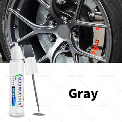 Gloss Black Rim Touch Up Paint Wheel Repair Kit, Quick And Easy Wheel Scratch Repair, Rim Paint For Car Wheel Repair grey Silver
