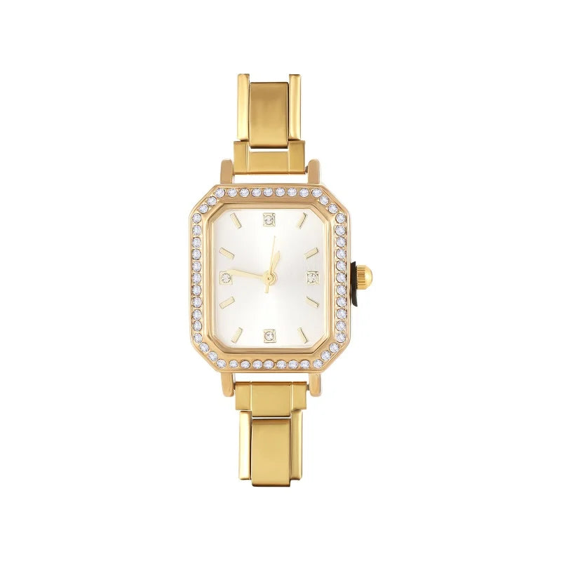 Fashion Colorful Dial Square Stainless Steel Women Watch Head Fit 9mm Bracelet For Party Friend Wife Birthday Jewelry Gifts