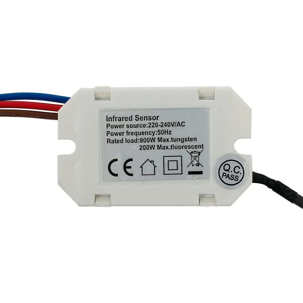Light Switch PIR Sensor Detector Mini Recessed Motion Occupancy Rest Dips 6m 800W Adjustable Ceiling IP20 360°