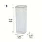 Plastic Bread Box with Sealing Lid and Tray, Bread Storage Box, Sandwich Bread Storage Box, Pasta Storage Box, Multigrain Jar