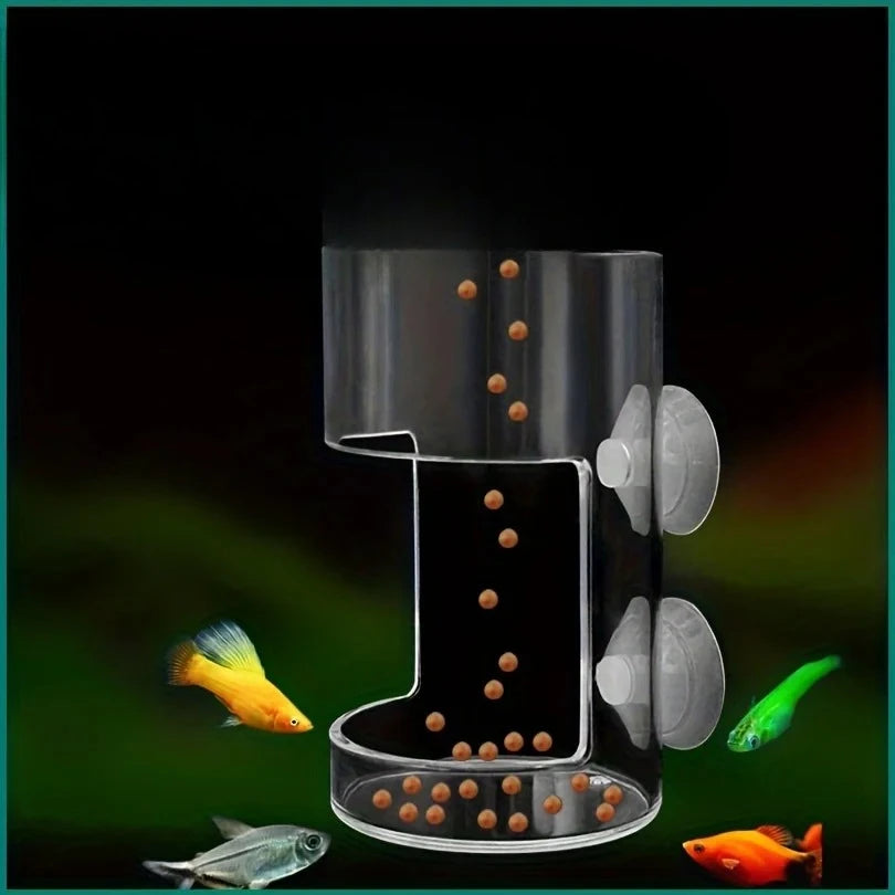Non-Slip Aquarium Feeder Ring - Essential Fish Feeding Supplies, Floating Food Feeder Square/Round for Fish Tank