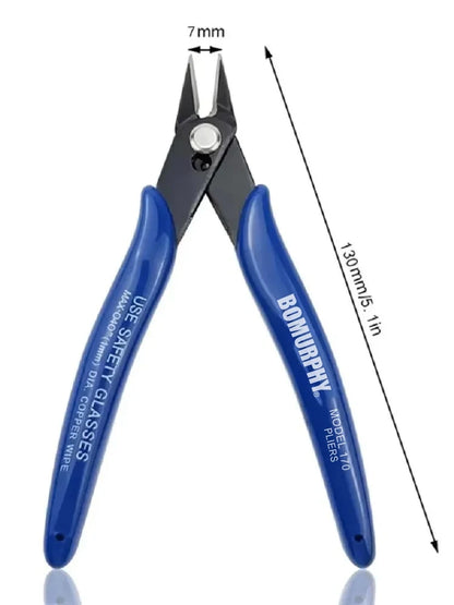 Bomurphy 170 Wishful Clamp DIY Electronic Diagonal Pliers Side Cutting Nippers Wire Cutter 3D Printer Parts Copper Jewelry