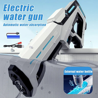 Kids Electric Water Gun Toys Summer Outdoor Beach Pool Garden Fight Games High Pressure Automatic Bursts Watergun Children Gifts
