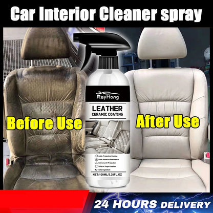 Multi Purpose Car Interior Cleaner Spray Wash Free Ceiling Leather Fabric seat cleaner powerful stain removal Detailing Liquid