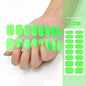 16/22 Tips Semi Cured Gel Nail Stickers for UV Lamp Designer Adhesive Nail Gel Wraps DIY Long-lasting  Nail Decoration