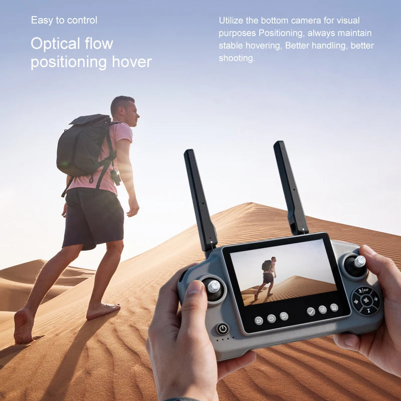 OnePlus D2 Drone 8K Aerial HD Intelligent Avoiding Obstacle with Larger Screen Remote Control Folding Brushless Power GPS Drone
