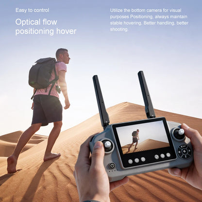 OnePlus D2 Drone 8K Aerial HD Intelligent Avoiding Obstacle with Larger Screen Remote Control Folding Brushless Power GPS Drone