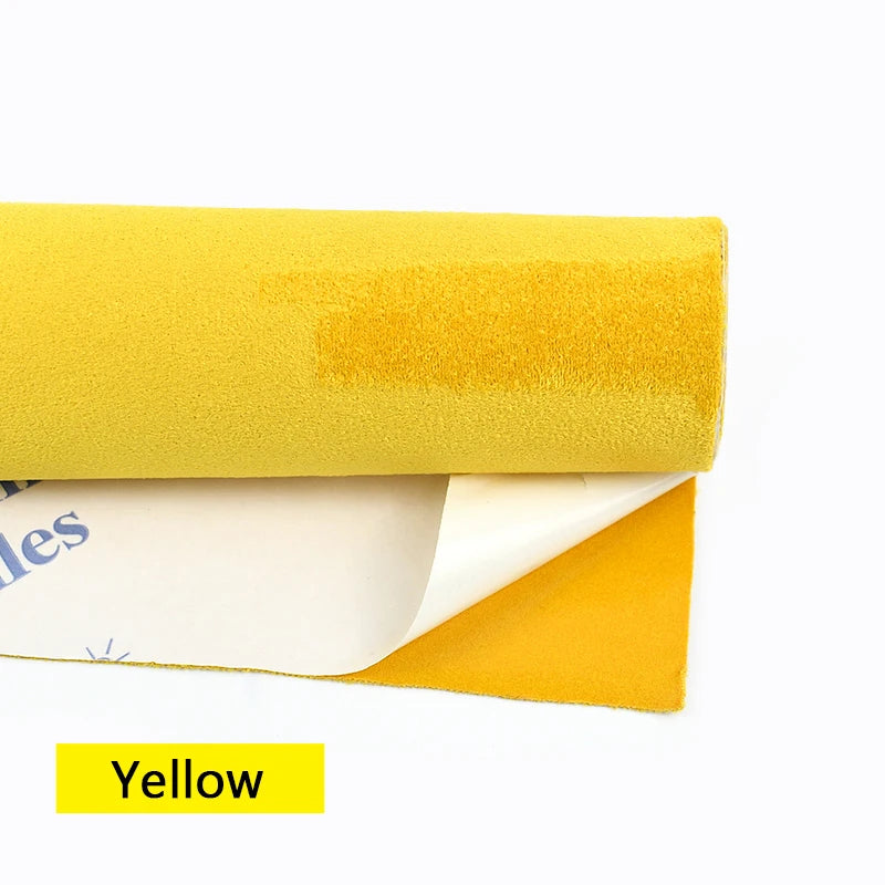 20x30-100*143cm Synthetic Leather Self-adhesive Fabric Suede Adhesive Fabrics By Meter Car Interior Door Velvet Cloth DIY Trims