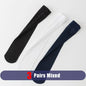 3 Pairs Summer Man Silk Socks Long Business Thin Nylon Striped Breathable Soft Elastic Below Knee Calf Formal Wear Crew Socks