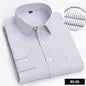 Men's Long Sleeve Shirt High-quality Fashion Casual Print Plaid Stripe Single Pocket Fit Business Formal Office Four Season Top